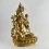 Hand Made Copper Alloy with 24 Karat Gold Gilded 18"  White Tara Statue