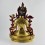 Hand Made Copper Alloy with 24 Karat Gold Gilded 18"  White Tara Statue