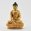 Machine Made Copper Alloy 6.5" Gold-Plated Shakyamuni Buddha Statue