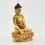 Machine Made Copper Alloy 6.5" Gold-Plated Shakyamuni Buddha Statue