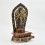 Hand Made Silver Plated Copper Alloy with Filigree Carvings Amoghapasha Lokeshvara Statue