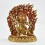 Hand Made Copper Alloy 24 Karat Gold Gilded and Hand Painted Face 9.75" Vajrapani Statue