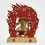 Hand Made Copper Alloy 24 Karat Gold Gilded and Hand Painted Face 9.75" Vajrapani Statue