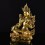 Hand Made Coppper Alloy 24 Karat Gold Gilded with Hand Painted Face 14" Green Tara  Statue