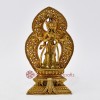 Machine Made Gold Plated 7" Standing Namgyalma Buddha Statue