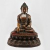 Hand Made Copper Alloy in Oxidation Finish 18" Shakyamuni Buddha Statue