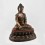 Hand Made Copper Alloy in Oxidation Finish 18" Shakyamuni Buddha Statue