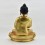 Hand Made Copper Alloy with 24 Karat Gold-Gilded and Hand-Painted Face 13" Amitabha Buddha Statue