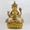 Hand Made Copper Alloy with 24 Karat Gold-Gilded and Hand-Painted Face 19" Chenrezig Statue