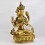 Hand Made Copper Alloy with 24 Karat Gold-Gilded and Hand-Painted Face 19" Chenrezig Statue