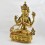 Hand Made Copper Alloy with 24 Karat Gold-Gilded and Hand-Painted Face 19" Chenrezig Statue
