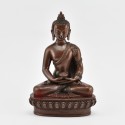 Hand Made Copper Alloy in Oxidation Finish 9" Amida Buddha Statue