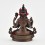 Machine Made with Copper Alloy in Oxidation Finish and Hand-Painted Face 4.25" Four Armed Chenrezig Statue
