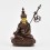 Machine Made with Copper Alloy in Oxidation Finish and Hand-Painted Face4.25" Guru Padmasambhava Statue