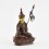 Machine Made with Copper Alloy in Oxidation Finish and Hand-Painted Face4.25" Guru Padmasambhava Statue