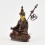 Machine Made with Copper Alloy in Oxidation Finish and Hand-Painted Face4.25" Guru Padmasambhava Statue
