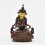 Machine Made with Copper Alloy in Oxidation Finish and Hand-Painted Face 4.25" Vajradhara Statue