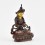 Machine Made with Copper Alloy in Oxidation Finish and Hand-Painted Face 4.25" Vajradhara Statue