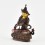 Machine Made with Copper Alloy in Oxidation Finish and Hand-Painted Face 4.25" Vajradhara Statue