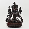 Hand Made Copper Alloy in Oxidation Finish 14.5" White Tara / Drolkar Statue