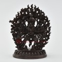Machine Made Copper Alloy in Oxidation Finish 5.5" Chakrasamvara Vajravarahi Statue