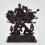 Machine Made Copper Alloy in Oxidation Finish 5.5" Chakrasamvara Vajravarahi Statue