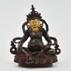 Machine Made with Copper Alloy in Oxidation Finish and Hand-Painted Face 4.75" Yellow Jambala Statue