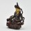 Machine Made with Copper Alloy in Oxidation Finish and Hand-Painted Face 4.75" Yellow Jambala Statue