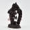 Machine Made Copper Alloy in Oxidation Finish 5.75" Hevajra with Nairatmya Statue