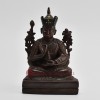 Hand Made Copper Alloy in Oxidation Finish 5.5" The 9th Karmapa - Wangchuk (Wangchug) Dorje Statue