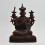 Hand Made Copper Alloy in Oxidation Finish 9" The 5th Karmapa - Deshin Shekpa Statue