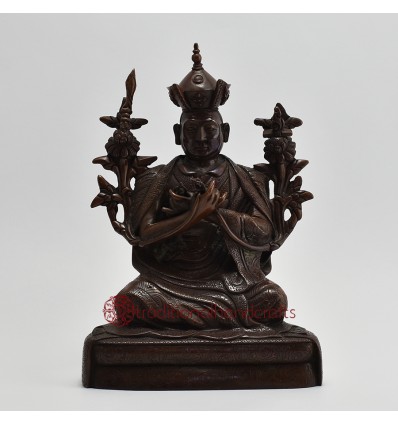 Hand Made Copper Alloy in Oxidation Finish 9" The 5th Karmapa - Deshin Shekpa Statue
