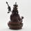 Hand Made Copper Alloy in Oxidation Finish 14" Guru Rinpoche Statue