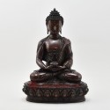 Hand Made Copper Alloy in Oxidation Finish13" Amitabha Buddha Statue