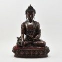 Hand Made Copper Alloy in Oxidation Finish13" Medicine Buddha Statue