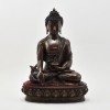 Hand Made Copper Alloy in Oxidation Finish13" Medicine Buddha Statue