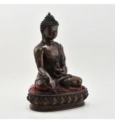 Hand Made Copper Alloy in Oxidation Finish13" Medicine Buddha Statue