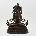 Hand Made Copper Alloy in Oxidation Finish13" Vajradhara Statue