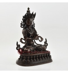Hand Made Copper Alloy in Oxidation Finish13" Vajradhara Statue