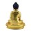 Hand Made 24-Karat Gold-Gilded Copper Alloy with Hand-Painted Face 13" Shakyamuni Buddha Statue