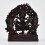 Machine Made Copper Alloy in Oxidation Finish  4.5" Palden Lhamo Statue