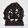 Machine Made Copper Alloy in Oxidation Finish  4.5" Palden Lhamo Statue