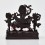 Machine Made Copper Alloy in Oxidation Finish  4.5" Palden Lhamo Statue