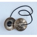 2.5" Fine Quality Hand Carved Tibet Buddhist Tingsha Cymbals From Patan, Nepal