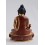 FINE QUALITY 6" MEDICINE BUDDHA GOLD GILDED WITH FACE PAINTED COPPER STATUE FROM PATAN, NEPAL