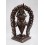 Fine Quality 13.25" Panjarnata Mahakala Oxidized Copper Alloy Statue from Patan, Nepal