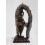 Fine Quality 13.25" Panjarnata Mahakala Oxidized Copper Alloy Statue from Patan, Nepal