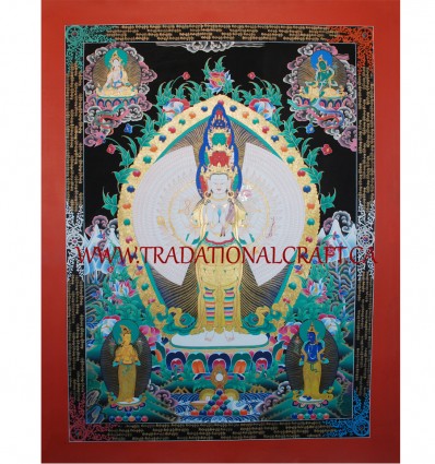 1000 Armed Avalokiteshvara Thangka Painting