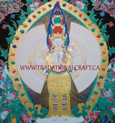 1000 Armed Avalokiteshvara Thangka Painting