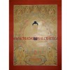 33.25" x 24.75" Shakyamuni Buddha Thangka Painting